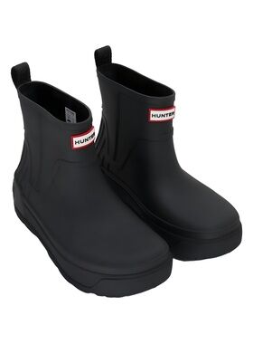 Hunter Womens Wales Waterproof Rain Booties Black Size 10M